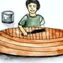 Paint Sampan (062) illustration