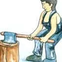 Chopping Wood (085) illustration