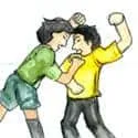 Kids Fighting (087) illustration