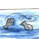 Fish Diving (128) illustration
