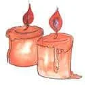 Red Candle (316) illustration