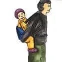 Carry Child On Back (663) illustration
