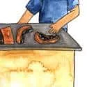 Selling Roasted Pork (734) illustration