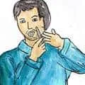 Shaving Beard (871) illustration