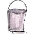Aluminum Pail (933) illustration