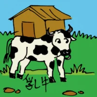 Milk Cow (0522) illustration
