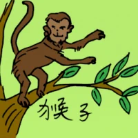 Monkey (0538) illustration