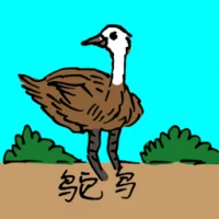 鸵鸟 (0623) illustration
