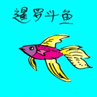 Siamese Fighting Fish (0625) illustration