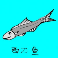 West Saury (0737) illustration
