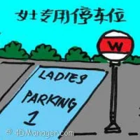 Ladies Parking (2133) illustration