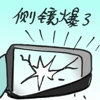 Side Mirror Broken (2762) illustration