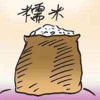 Polished Glutinous Rice (2861) illustration
