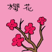 Oriental Cherry (3476) illustration