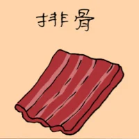 排骨 (3580) illustration