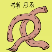 Pork Intestines (3679) illustration