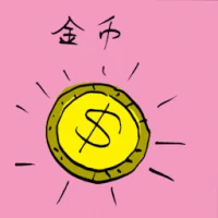 Golden Coin (3953) illustration