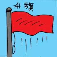 Raising Flag (5719) illustration