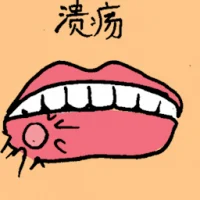 Lip Ulcer (6507) illustration