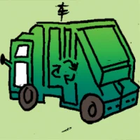 Rubbish Truck (6519) illustration