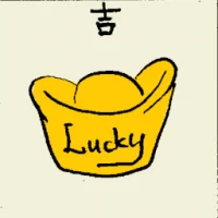 Being Lucky (6967) illustration