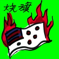 Burning Flags (9059) illustration